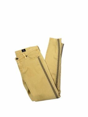 AG Adriano Goldschmied Legging Ankle Jeans 28R Yellow Skinny NWT Made USA